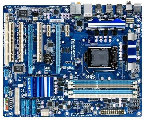 GIGABYTE GA-P55A-UD3 motherboard Intel® P55 LGA 1156 (Socket H) ATX