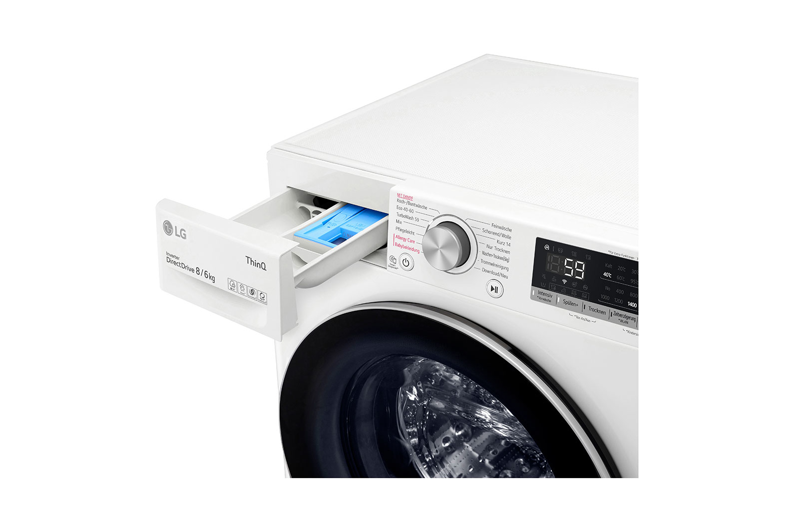LG V4WD86S1B washer dryer Built-in Front-load White – image 5