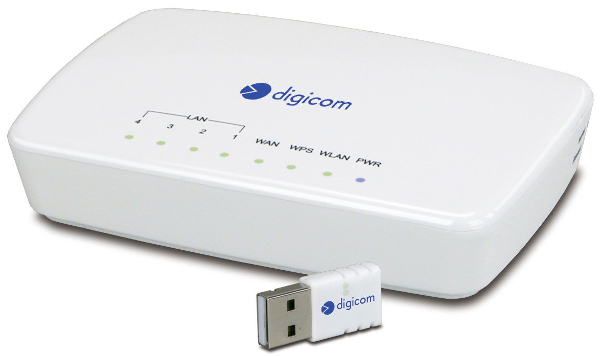 Digicom 8E4466 wireless router Fast Ethernet White