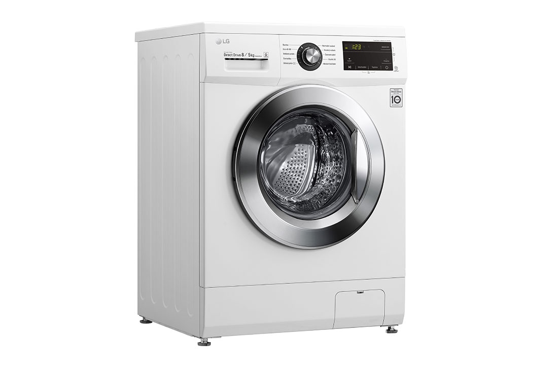 LG F48J3TM5W washer dryer Freestanding Front-load White – image 3