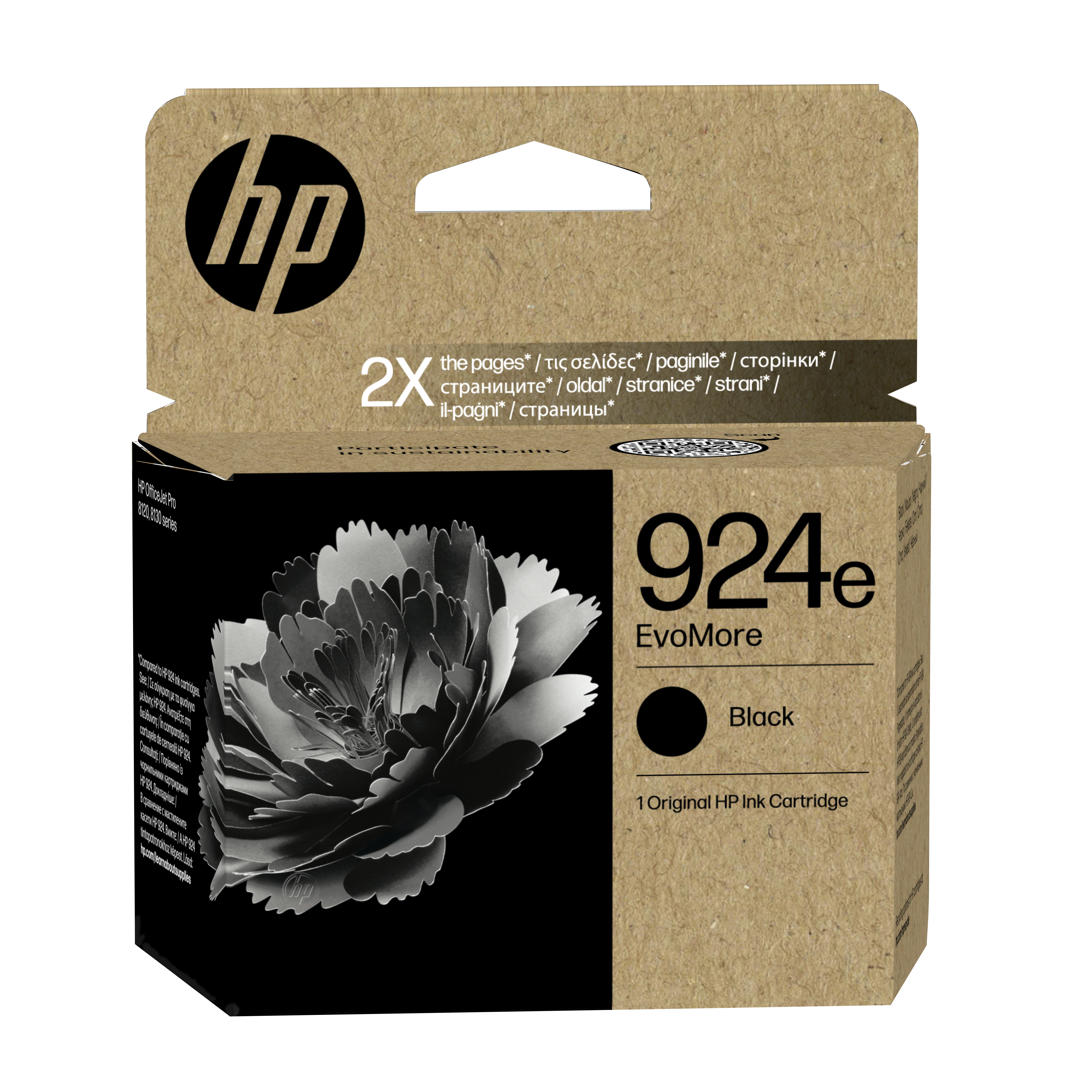 HP 924E EVOMORE BLACK ORIGINAL INK CARTRIDGE