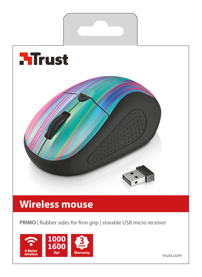 Trust 21479 mouse Office Ambidextrous RF Wireless 1600 DPI – image 5