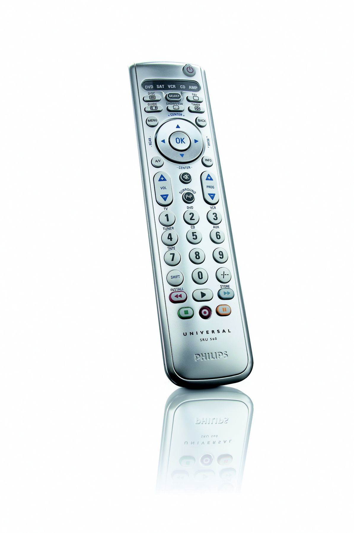 Philips SRU560/87 remote control IR Wireless DVD/Blu-ray, SAT, TV, VCR Press buttons – image 2