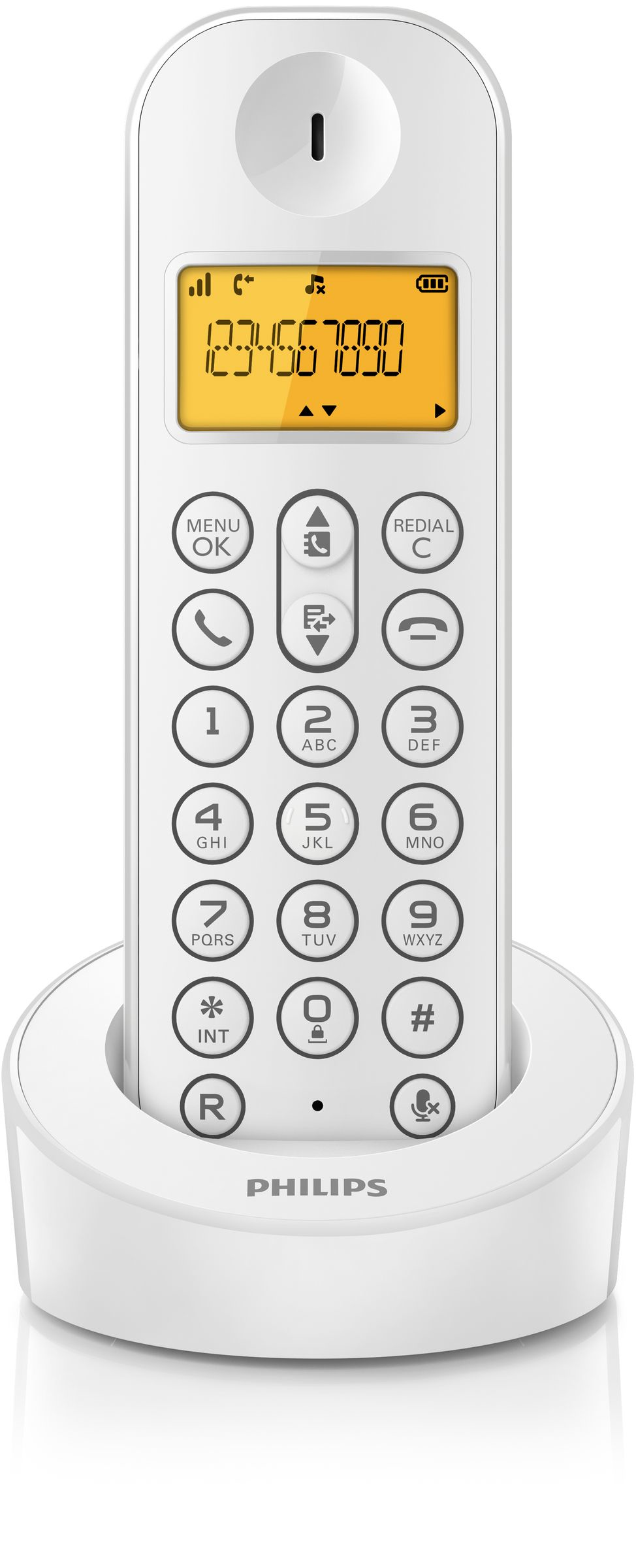 Philips D1201W/TR telephone DECT telephone Caller ID White – image 2