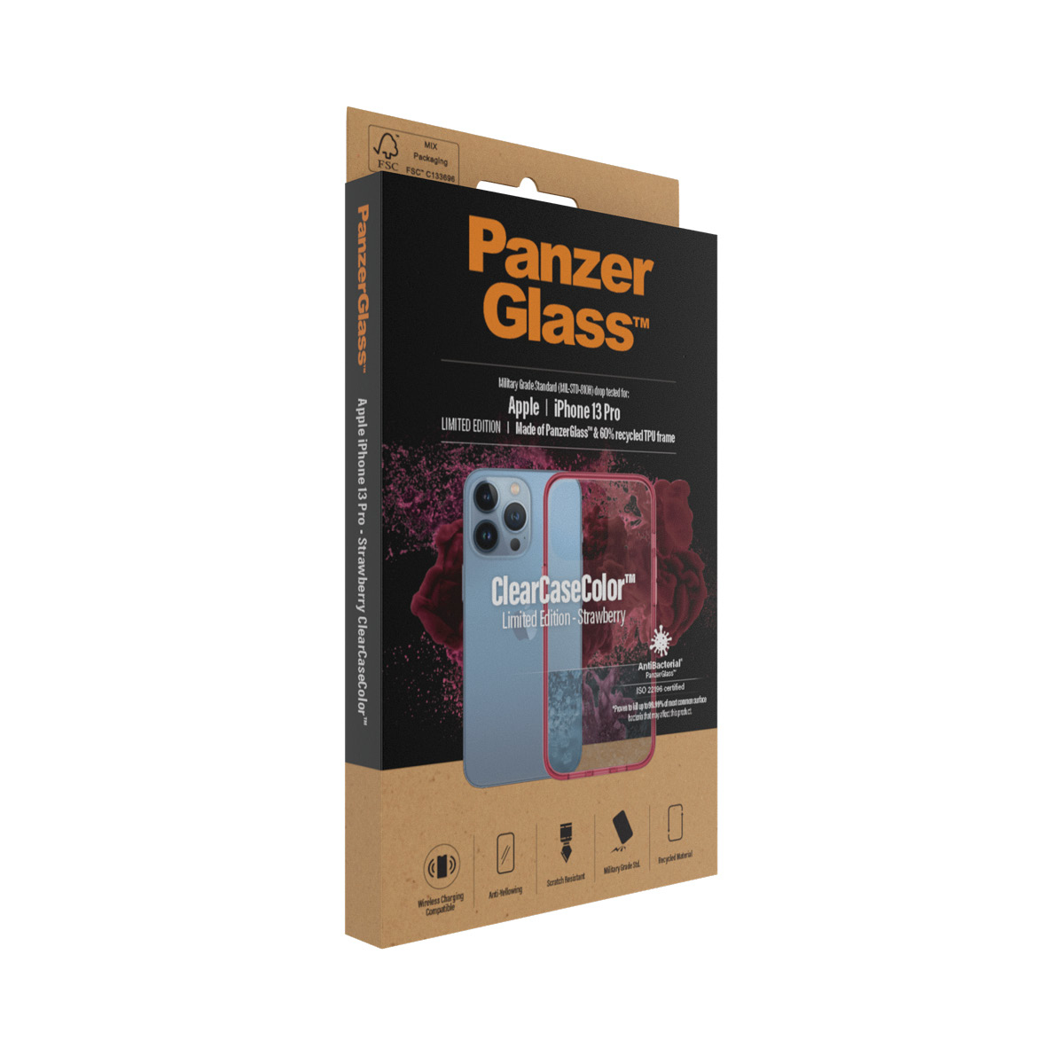 PanzerGlass ® ClearCaseColor™ iPhone 13 Pro - Strawberry – image 4