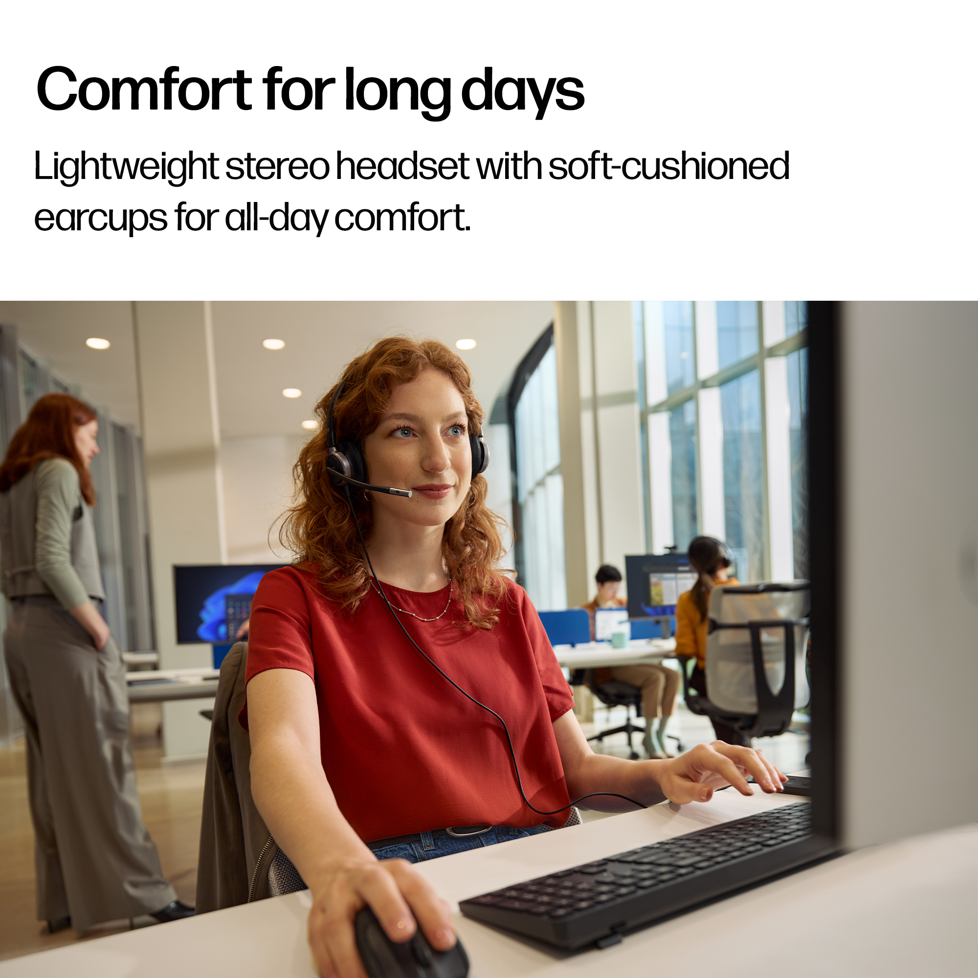 HP Poly Mission 625 Stereo USB Wired Headset image 3