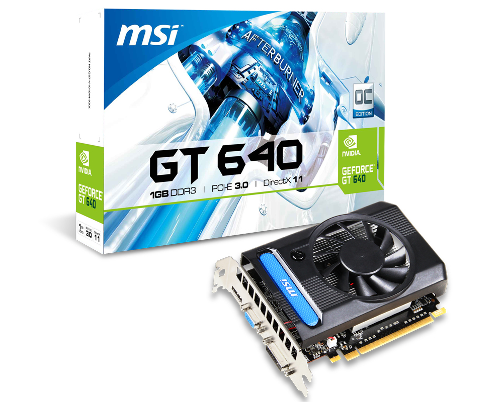 MSI V809-421R graphics card NVIDIA GeForce GT 640