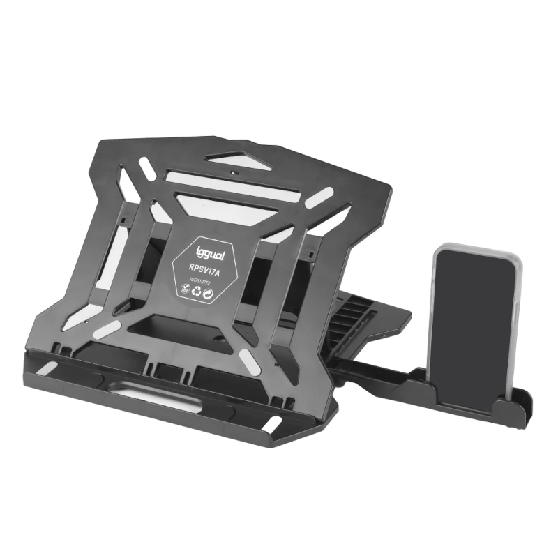 iggual RPSV17A Supporto per computer portatile Nero 43,2 cm (17")