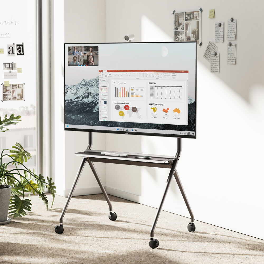 ACT Mobile TV/monitor floor stand, 50” to 86”, VESA – image 5