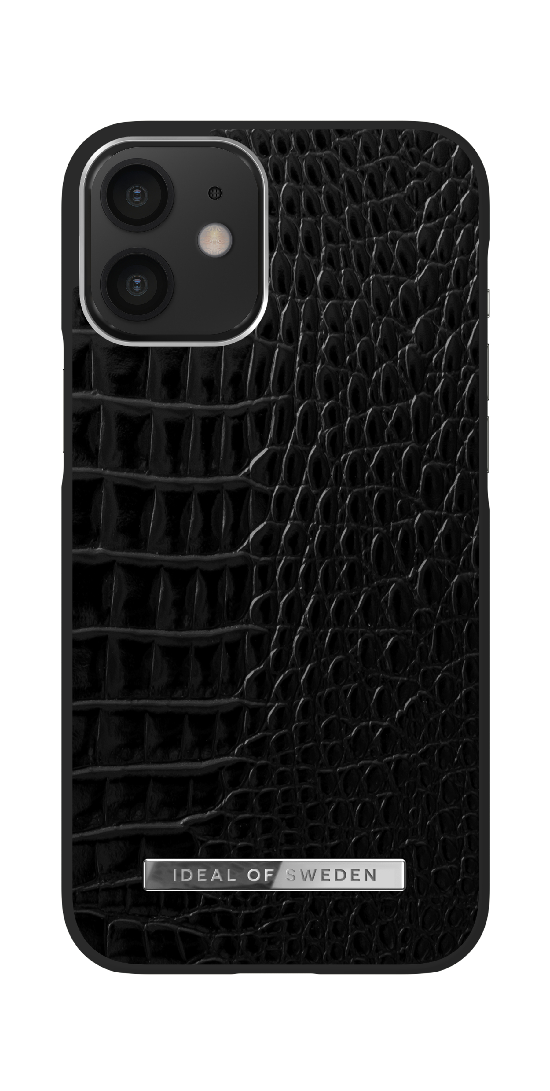iDeal of Sweden Atelier Case New iPhone 12 MINI NeoNoirCroco Silvr – image 3