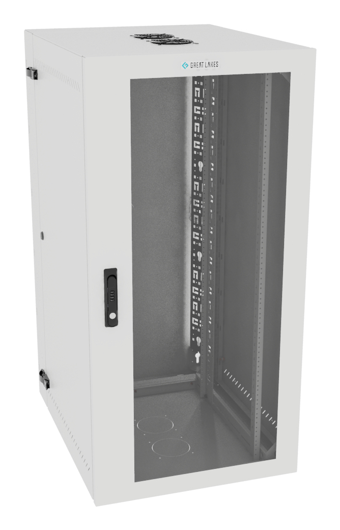 Vertiv VR Rack GL48WMCMP-W-SC-AF-CM rack cabinet 25U Wall mounted rack White – image 1