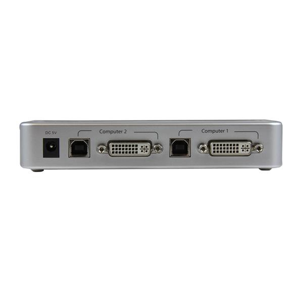 StarTech.com 2 Port USB DVI KVM Switch Kit with Cables USB 2.0 Hub & Audio – image 3