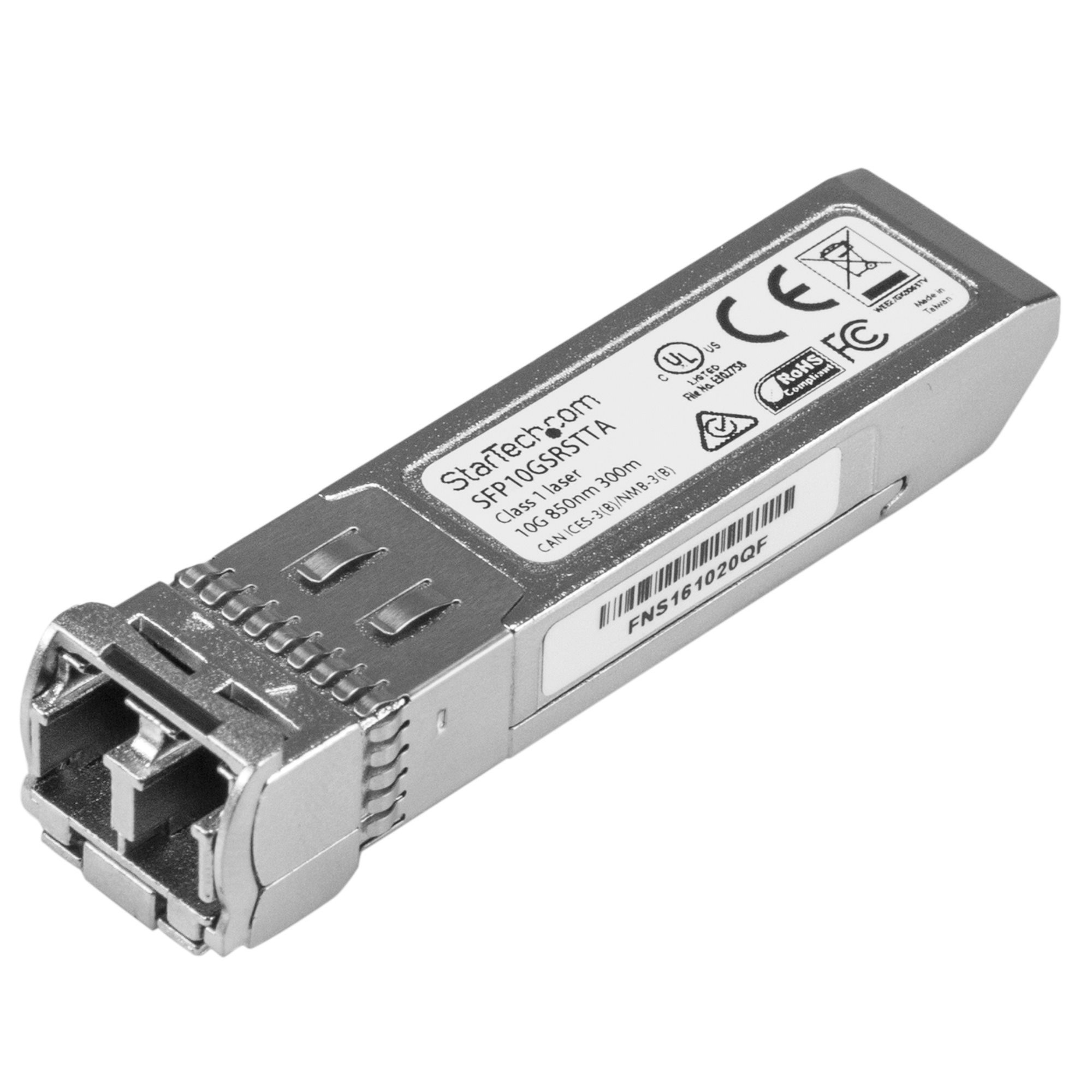 StarTech.com Cisco SFP-10G-SR-S Compatible SFP+ Module - 10GBASE-SR - 10GbE Multimode Fiber MMF Optic Transceiver - 10GE Gigabit Ethernet SFP+ - LC 300m - 850nm