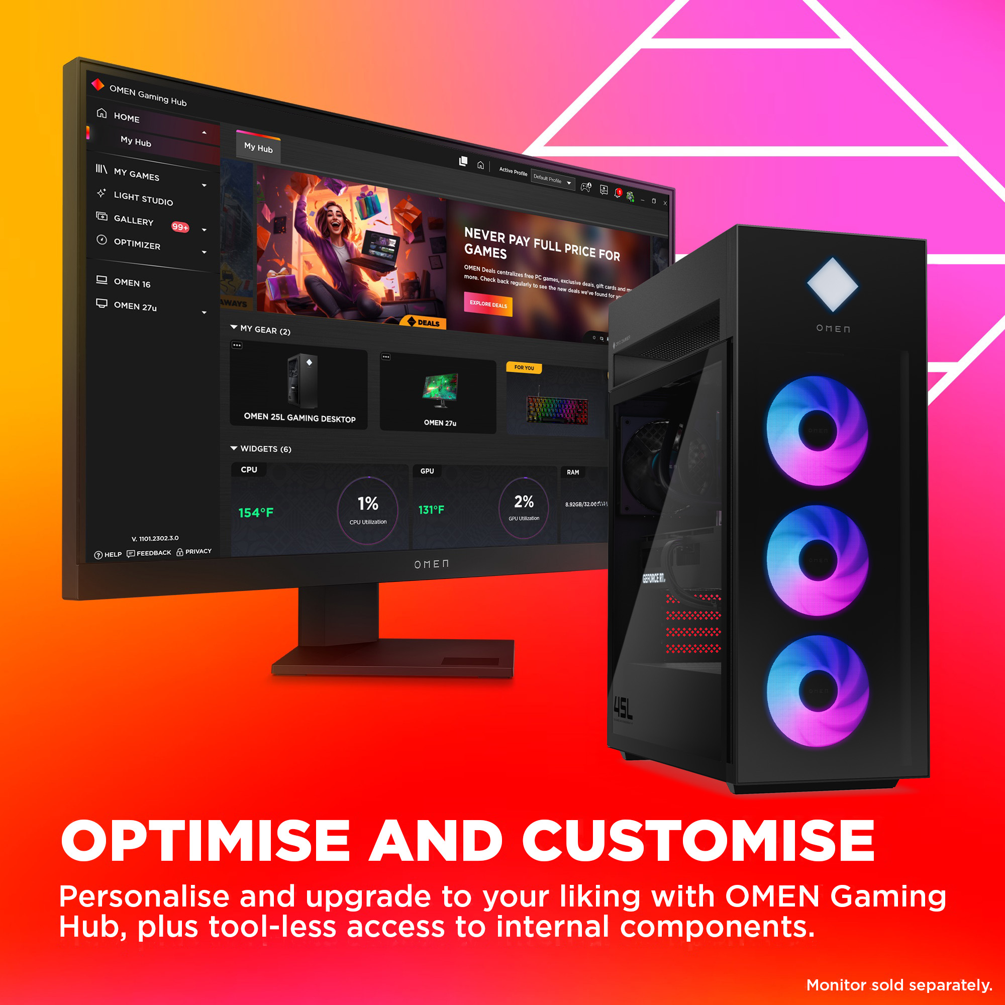 HP OMEN by HP 45L GT22-3003na – image 7