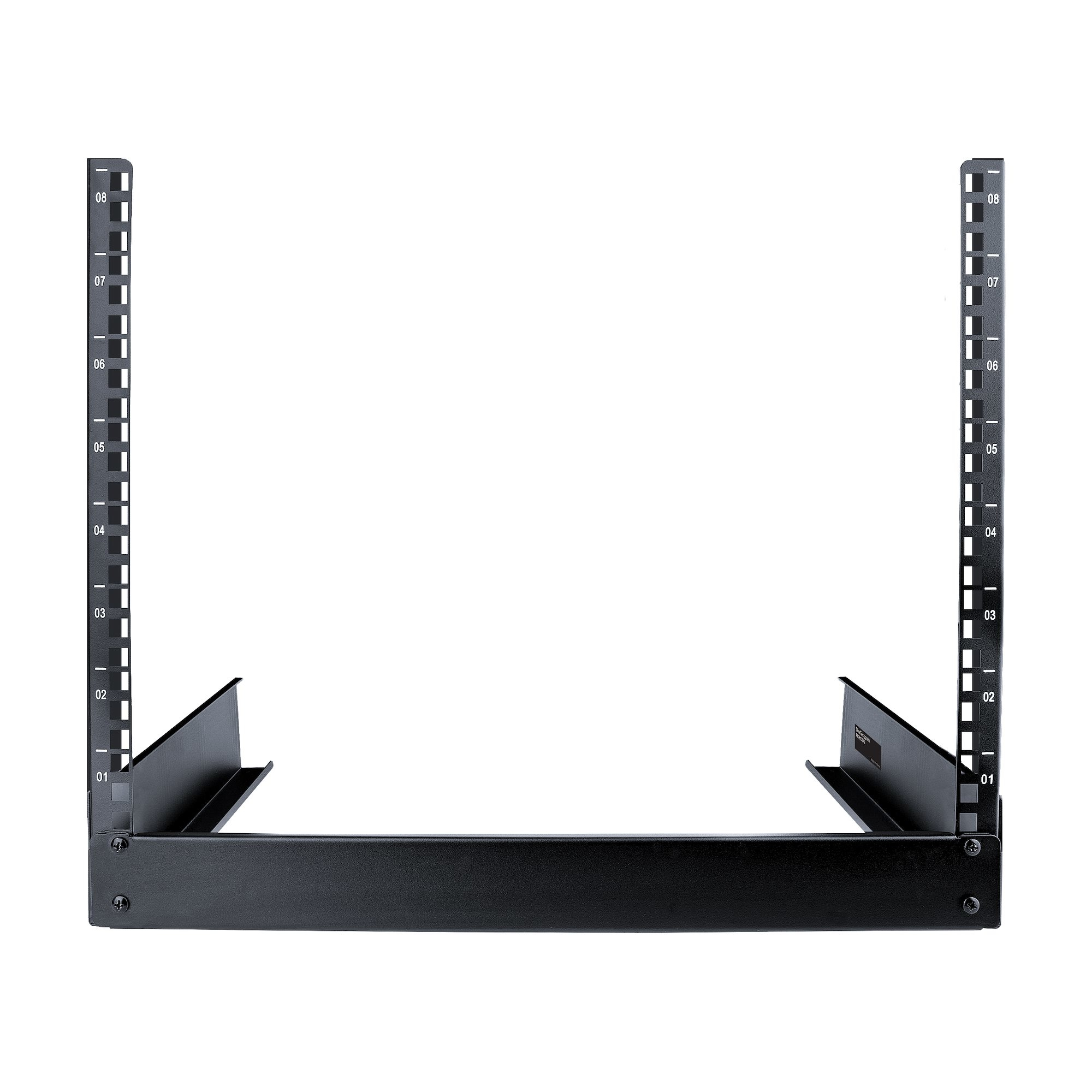 StarTech.com 8U 19" Desktop Open Frame Rack - 2 Post Free-Standing Network Rack Switch Depth for Patch Panel/Data/AV/Communication/Studio/IT Equipment 110lb(50k – image 4