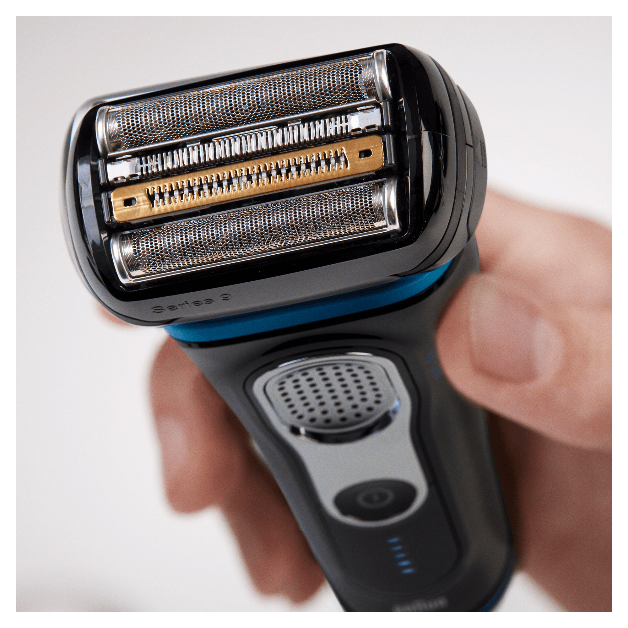Braun Series 9 Electric Shaver for Men 9240s, Charging Stand and Travel Case - Black/Eloxal Blue – image 5