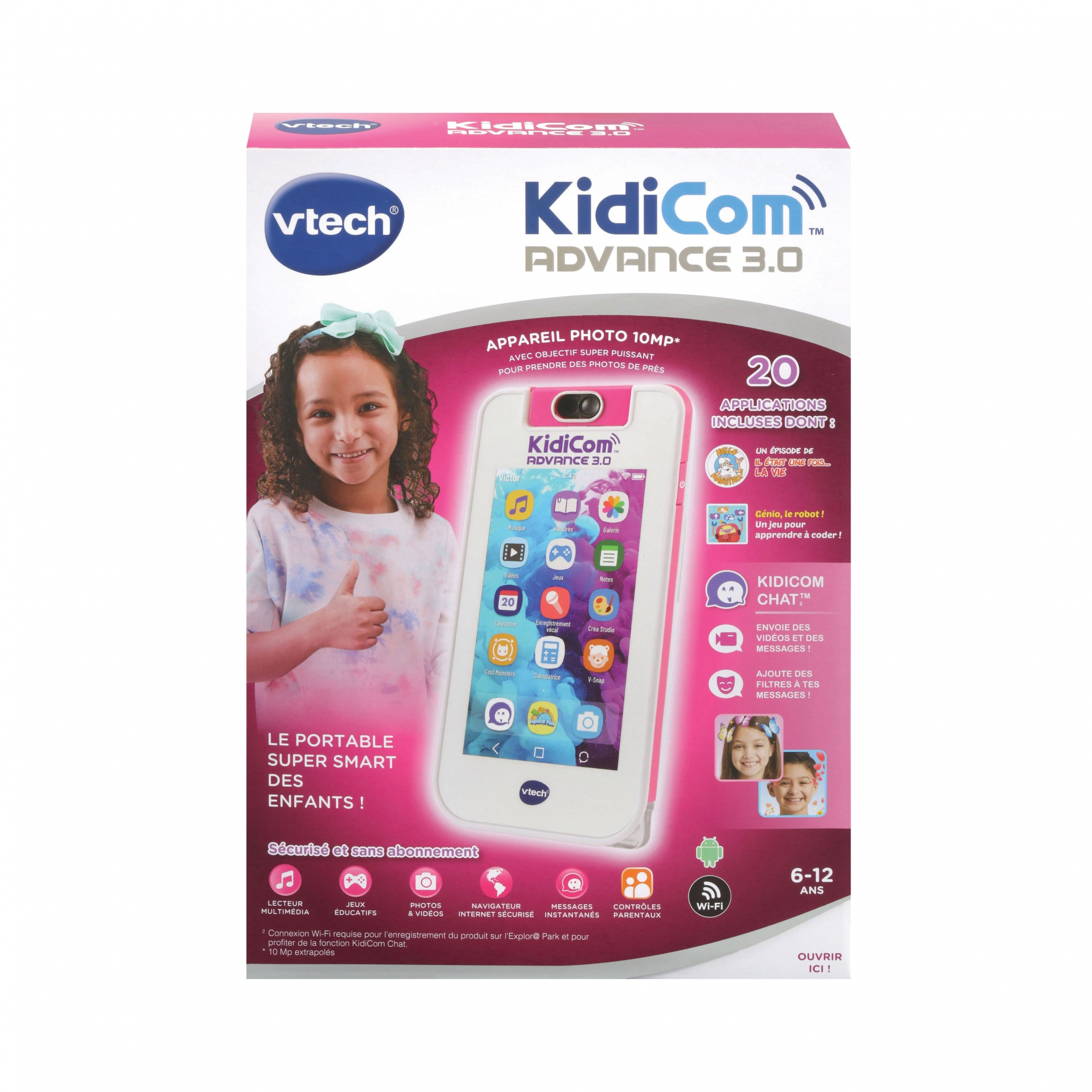 VTech KIDICOM ADVANCE 3.0 BLANC /ROSE – image 6