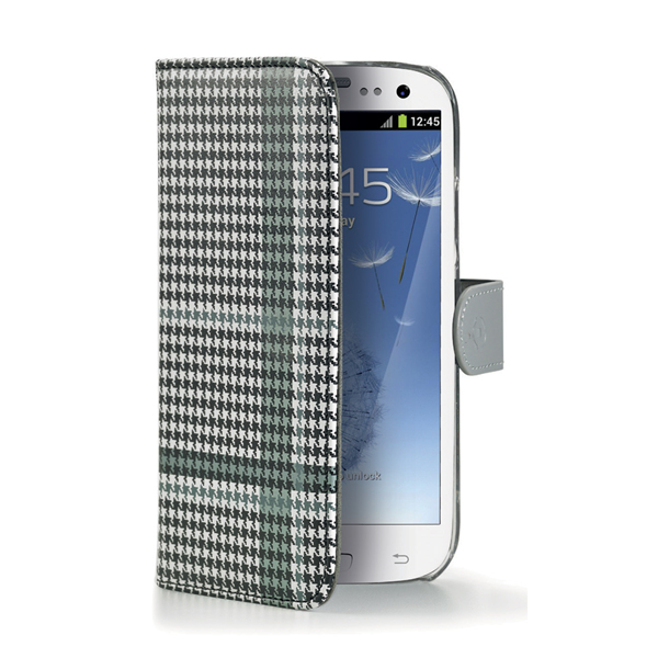 Celly PDPAGES3BK mobile phone case Wallet case Black, White