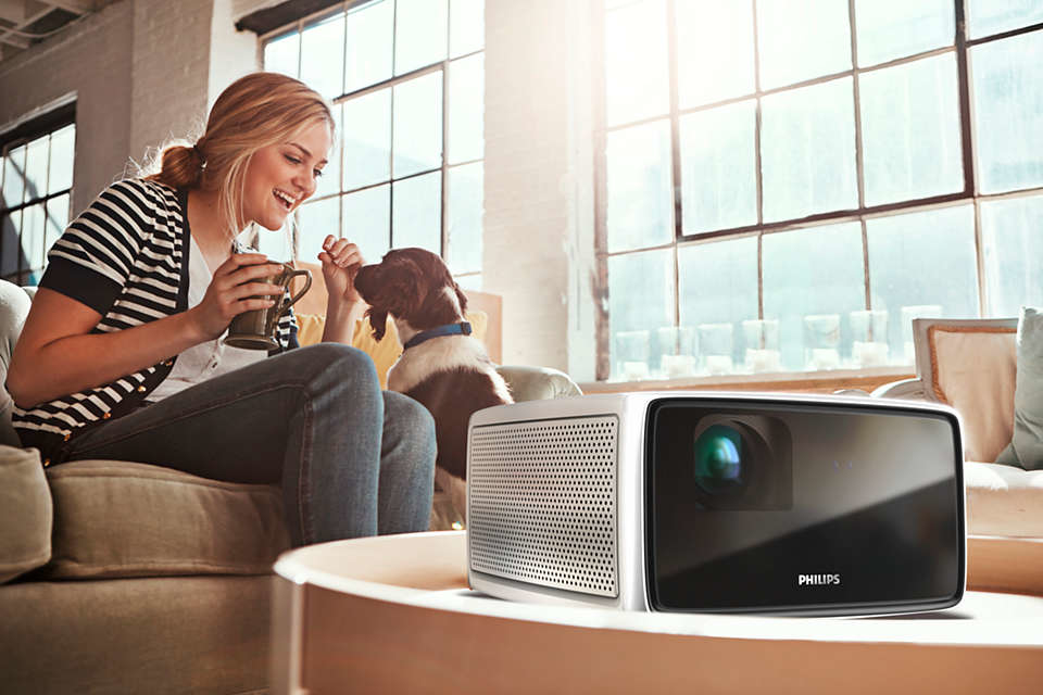 Philips SCN450/INT data projector Short throw projector 1800 ANSI lumens DLP 1080p (1920x1080) Black, Silver – image 4