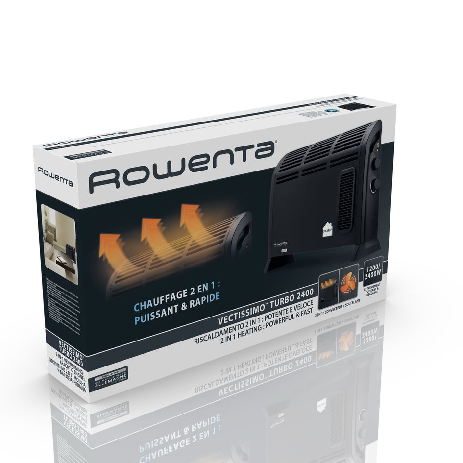Rowenta Convector Vectissimo CO3035 electric space heater Indoor Black – image 4