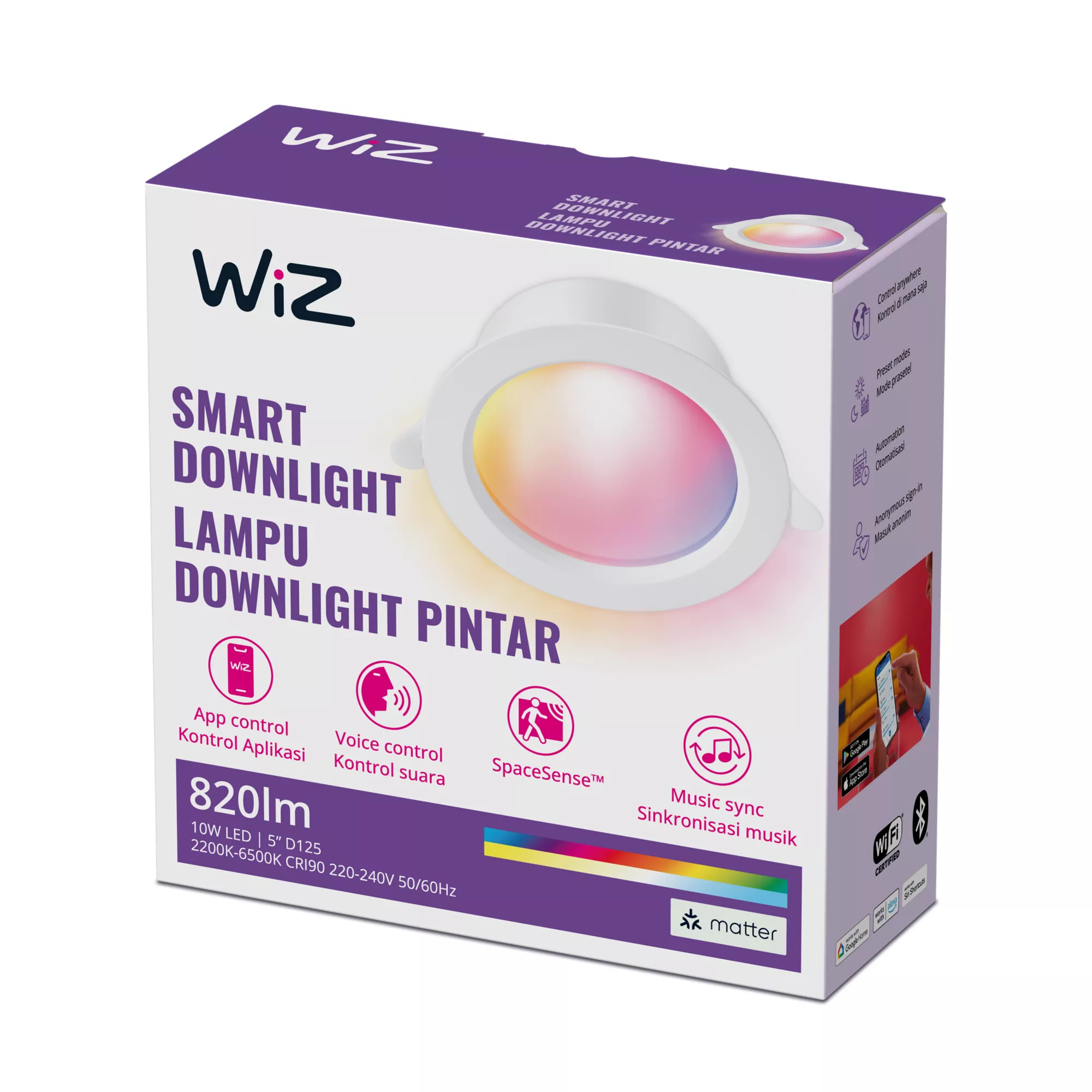 WiZ 8719514554757 smart lighting Smart lighting spot Wi-Fi/Bluetooth – image 2
