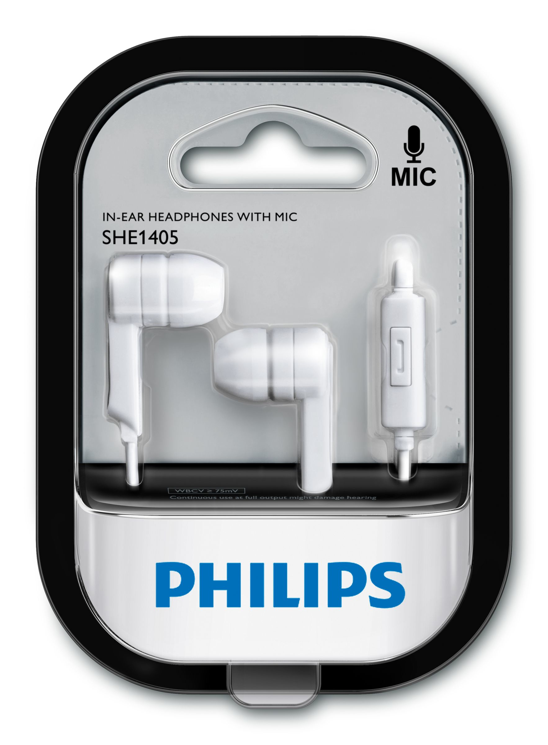 Philips SHE1405WT/94 headphones/headset Wired In-ear White – image 2
