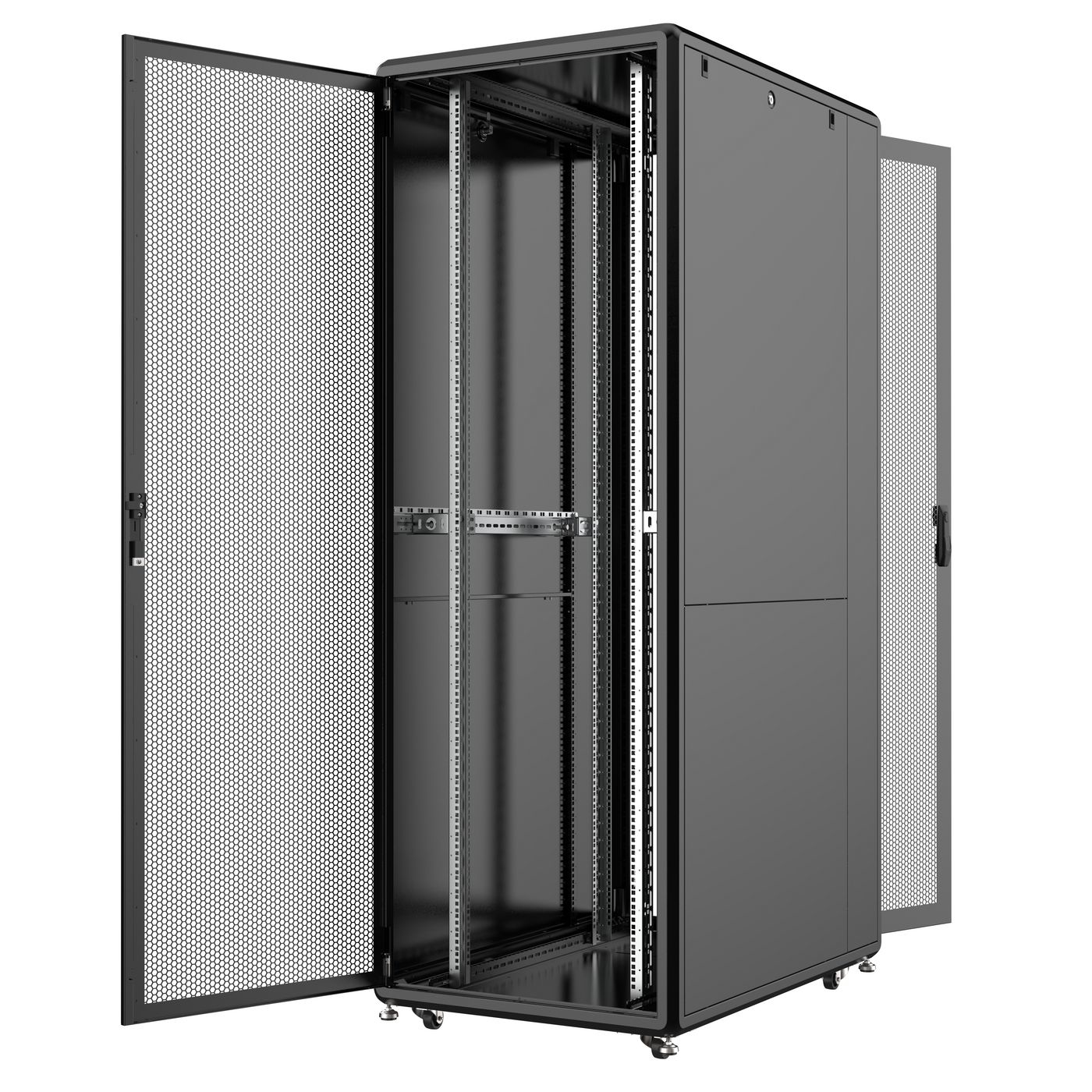Lanview RSL46U8120BL rack cabinet 46U Freestanding rack Black – image 2