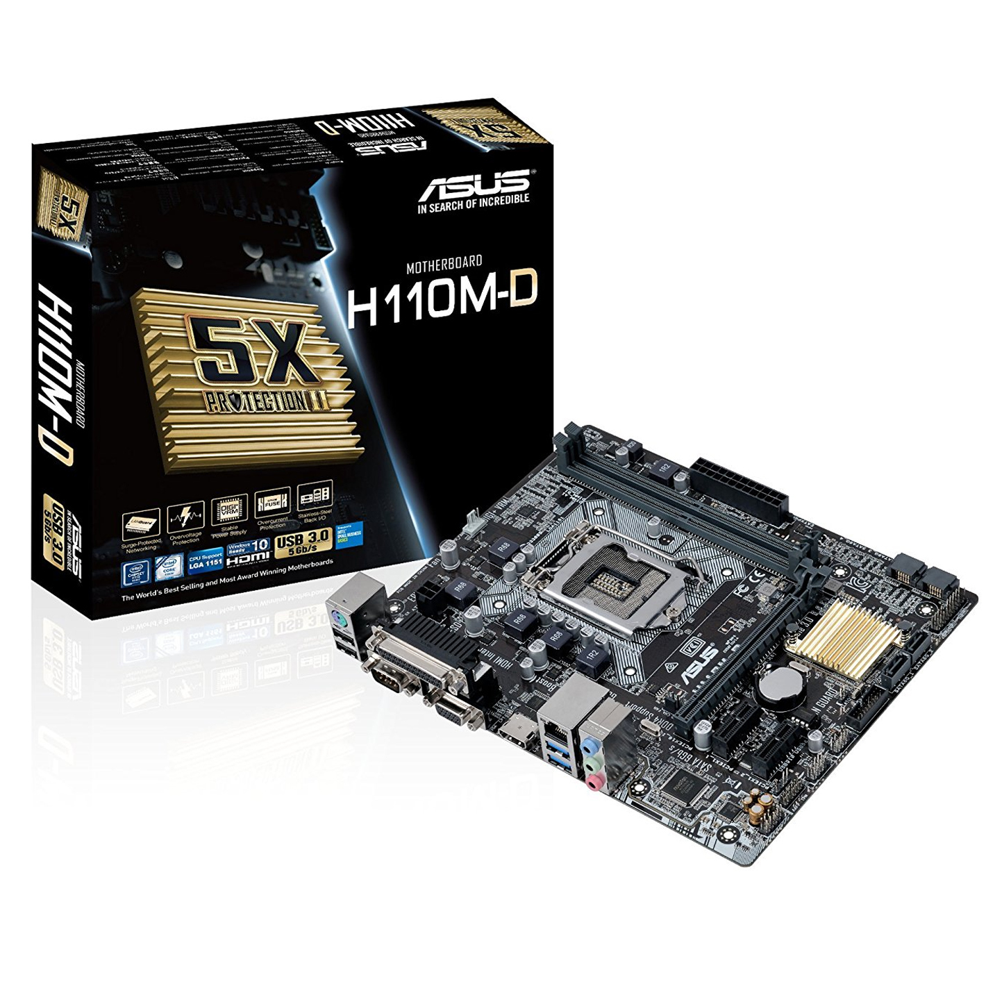 ASUS H110M-D Intel® H110 LGA 1151 (Socket H4) micro ATX