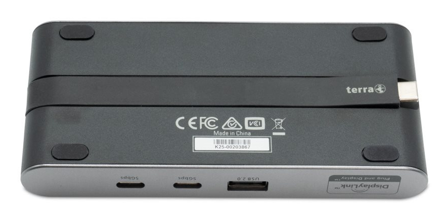 TERRA 1480459 laptop dock/port replicator Wired USB 3.2 Gen 2 (3.1 Gen 2) Type-C Light grey, Dark Grey – image 4