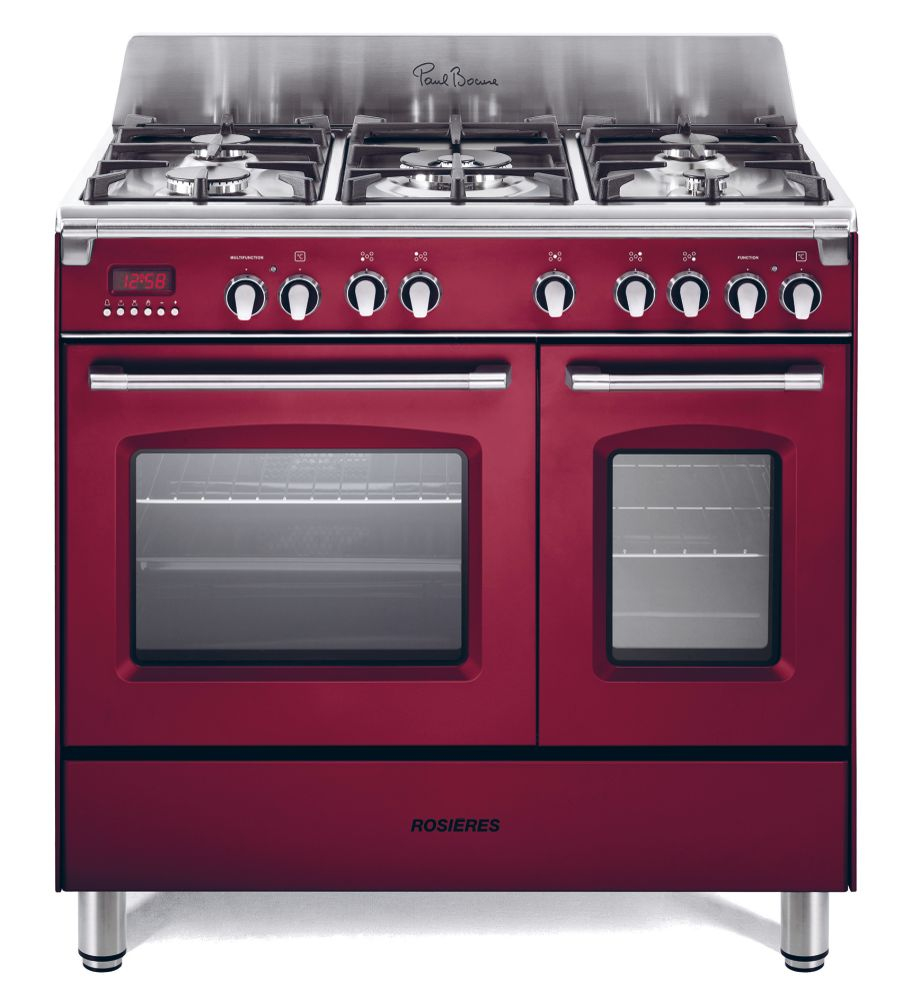 Rosieres RGM95D2RB Range cooker Electric Gas Red – image 1