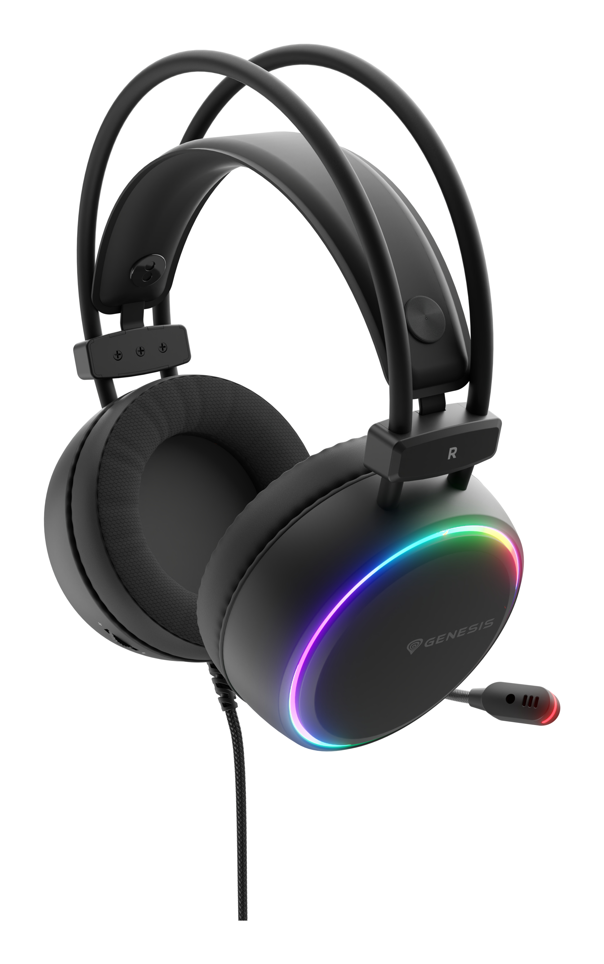 GENESIS NSG-2307 cuffia e auricolare Cablato A Padiglione Gaming USB tipo A Nero