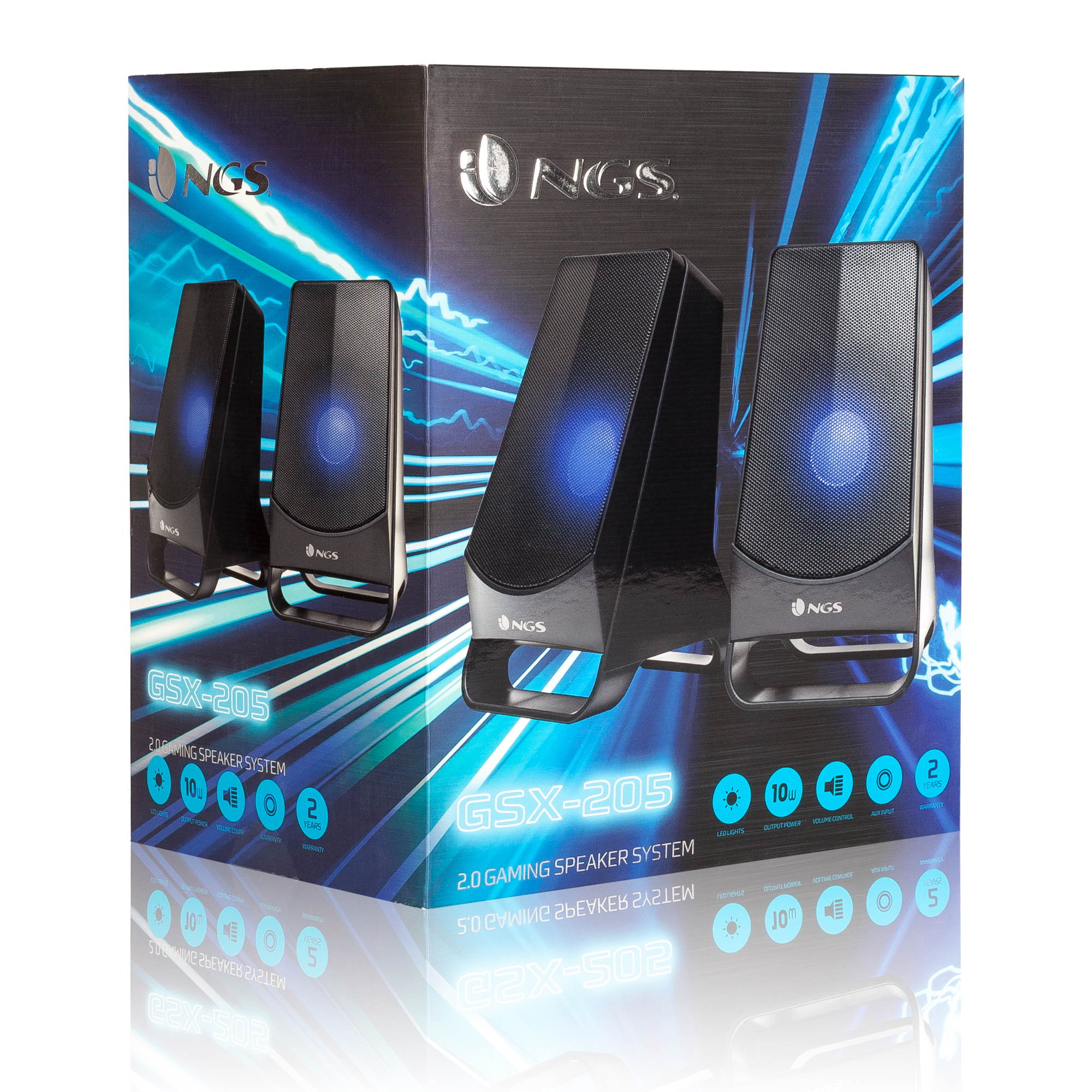 NGS GSX-205 loudspeaker Black Wired – image 7