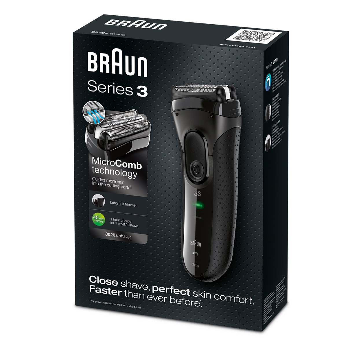 Braun 3020S men's shaver Foil shaver Black – image 2