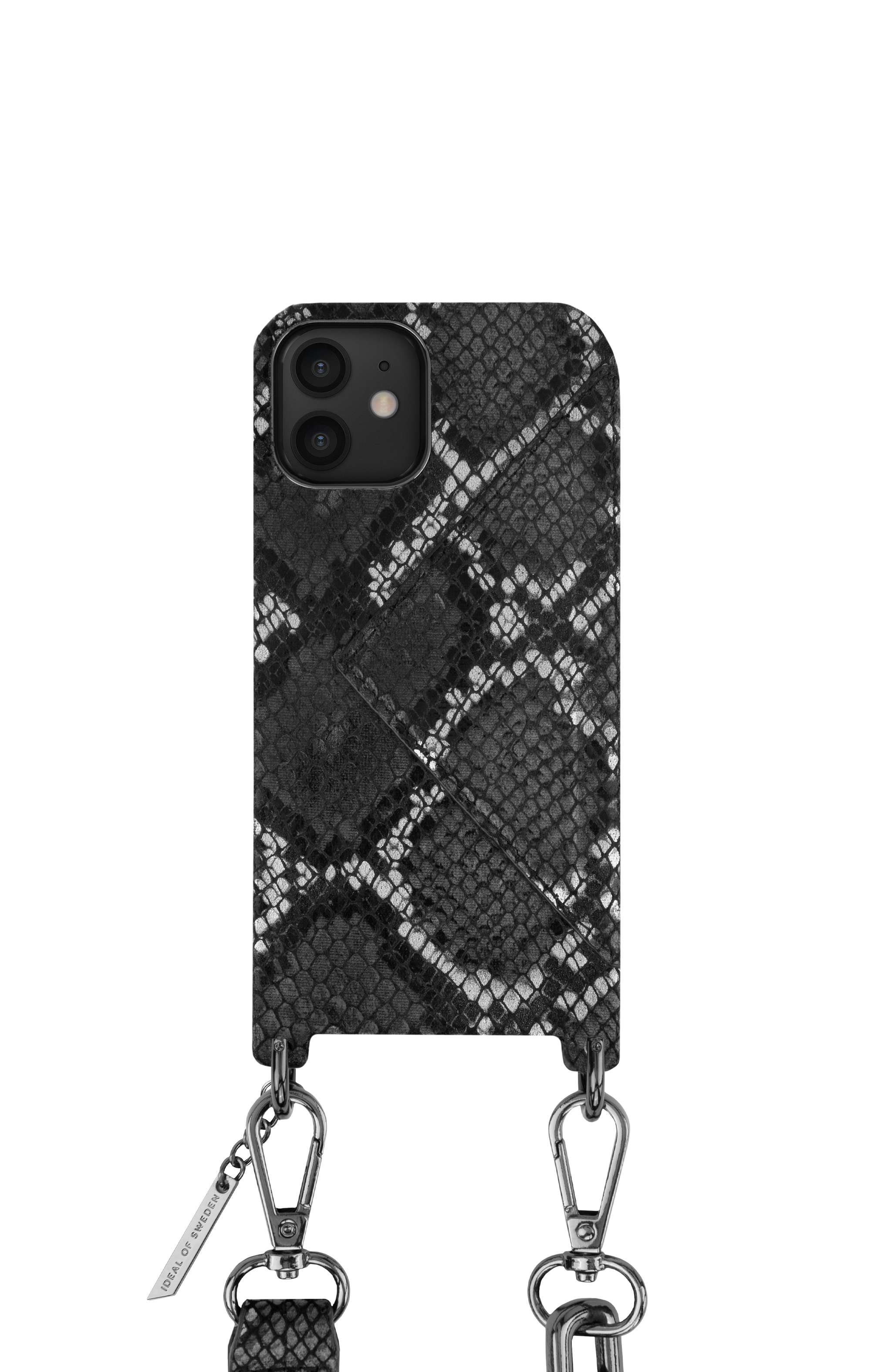 iDeal of Sweden Statement Necklace Case iPhone 12/12P Blk Sil S – image 3
