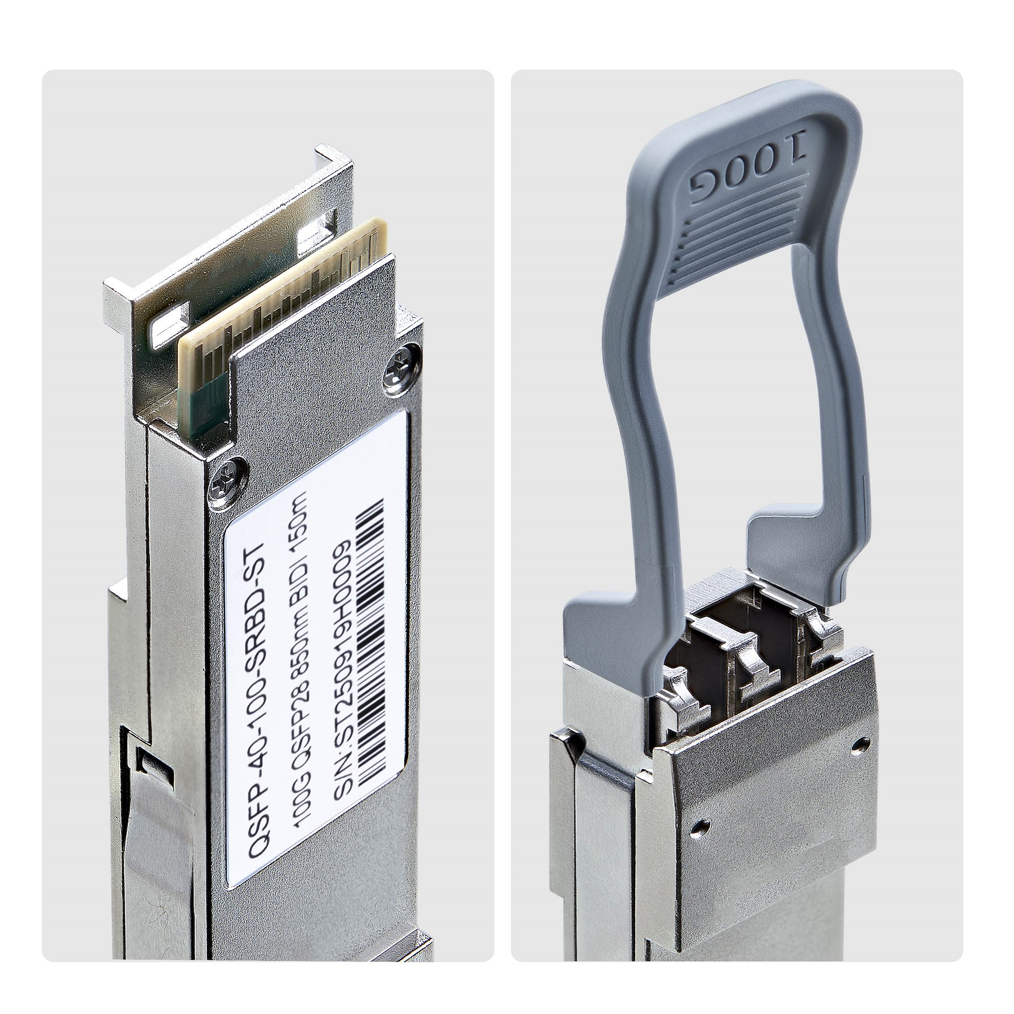 StarTech.com Cisco QSFP-40/100-SRBD Compatible QSFP Module, 40/100Gbps Multi Mode Fiber (MMF), 100m [328ft], LC Transceiver, 850nmTX/900nmRX – image 3