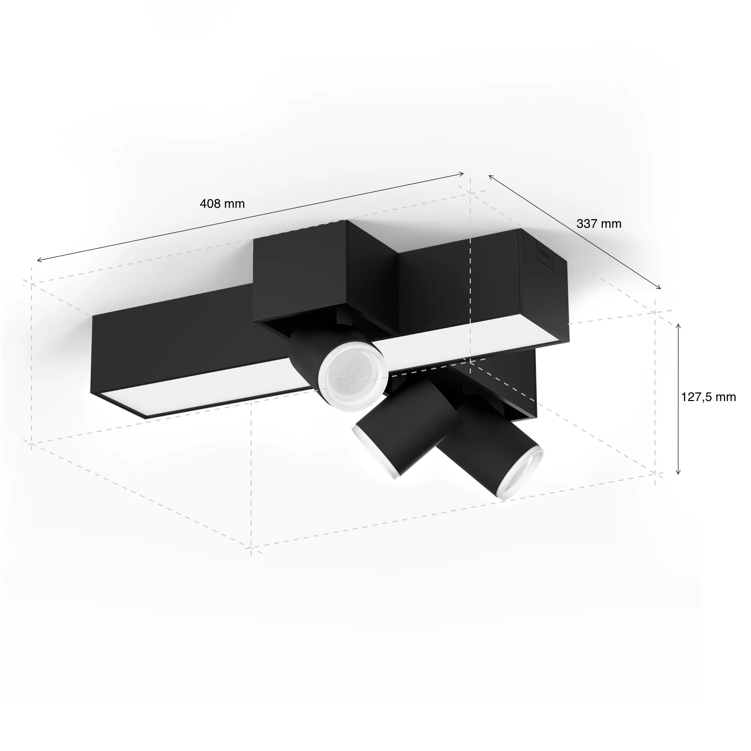 Philips by Signify Philips Hue White and colour ambience Centris 3-spot cross ceiling light – image 3