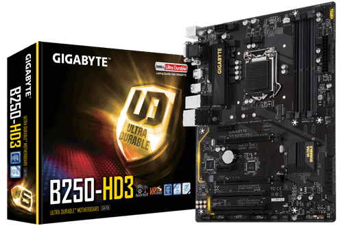 GIGABYTE GA-B250-HD3 motherboard Intel® B250 LGA 1151 (Socket H4) ATX – image 2