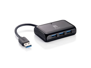 LevelOne Gigabit USB Network Adapter with USB Hub – image 3