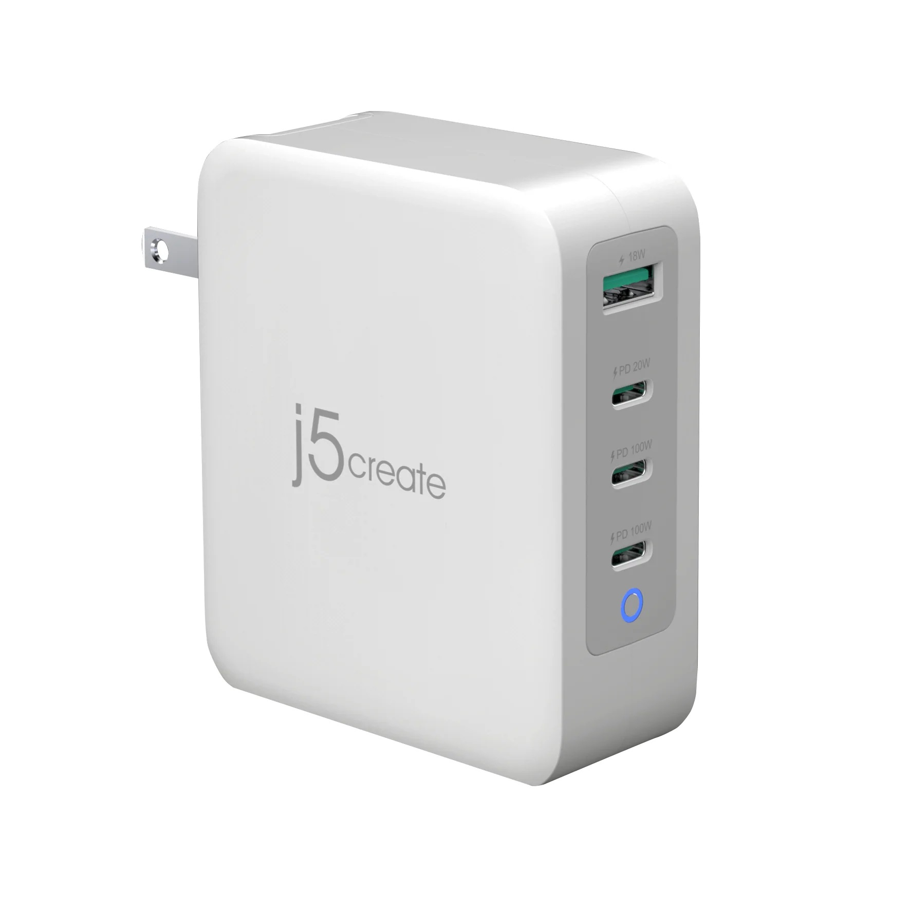 j5create JUP43130 130W GaN USB-C® 4-Port Charger – image 3