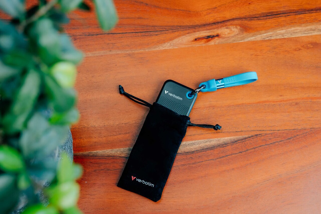 Verbatim Pocket SSD USB 3.2 Gen 2 512GB Black/Blue image 3