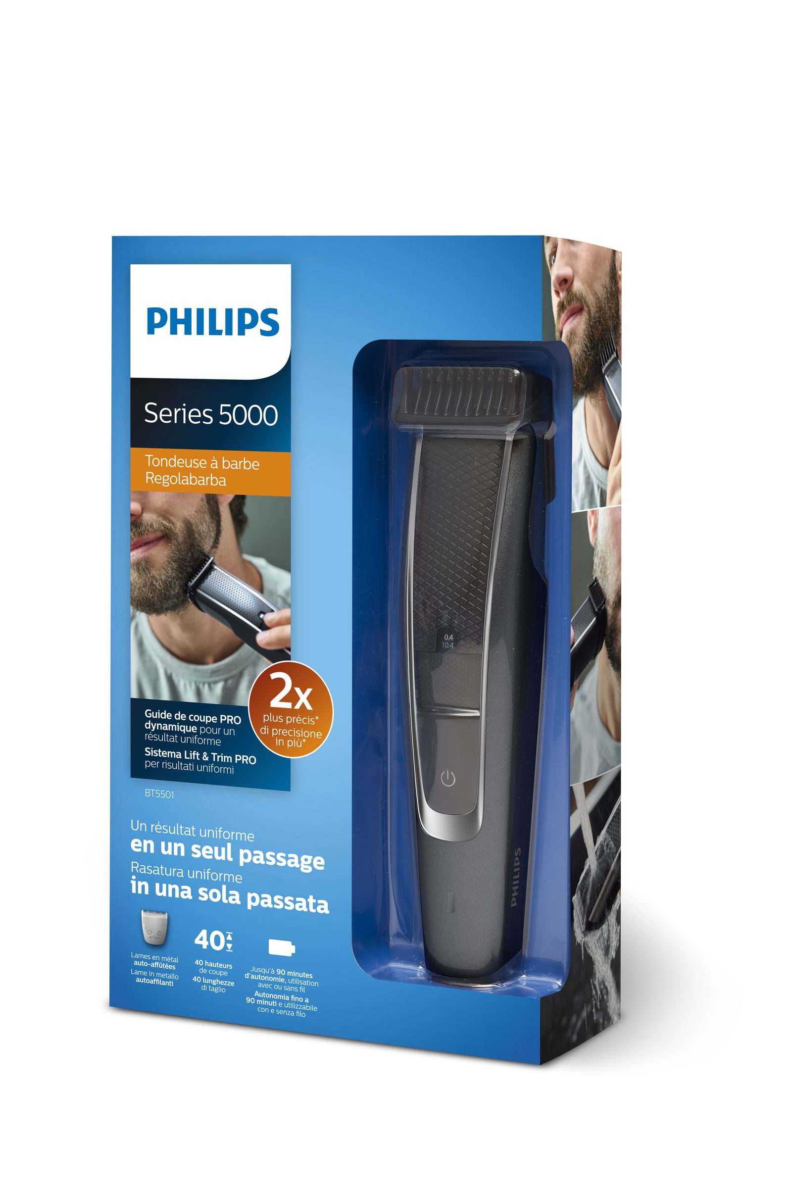 Philips BEARDTRIMMER Series 5000 BT5501/16 beard trimmer AC/Battery 40 – image 2