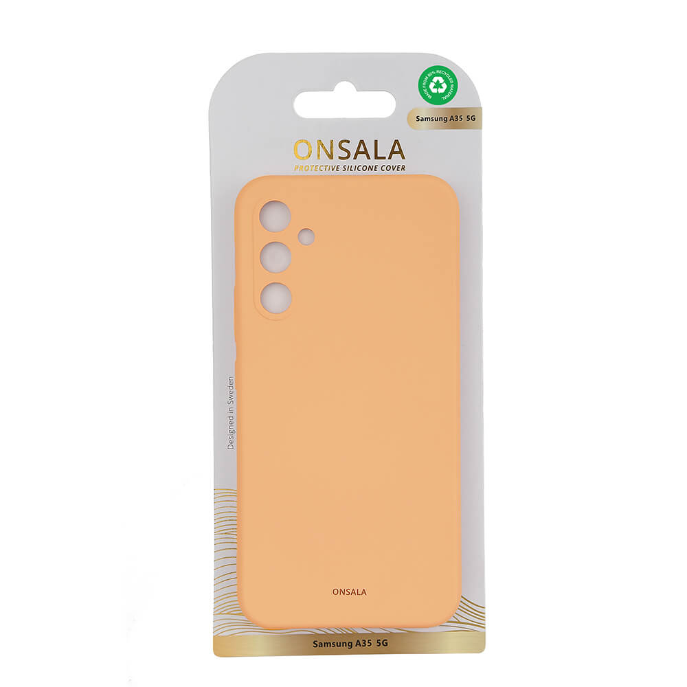 Onsala Phone Case with Silicone Feel Apricot - Samsung A35 – image 2