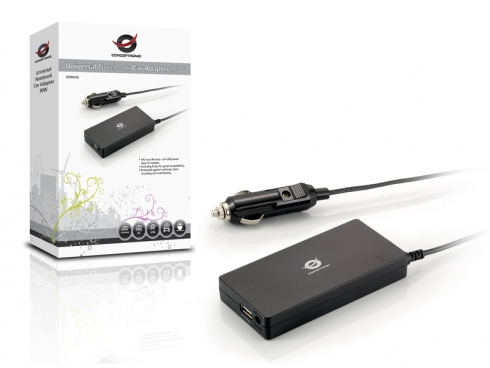 Conceptronic Universal Notebook Car Adapter, 90W – image 2