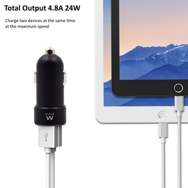 Ewent EW1234 mobile device charger MP3, Smartphone, Tablet, Universal Black Cigar lighter Auto – image 5