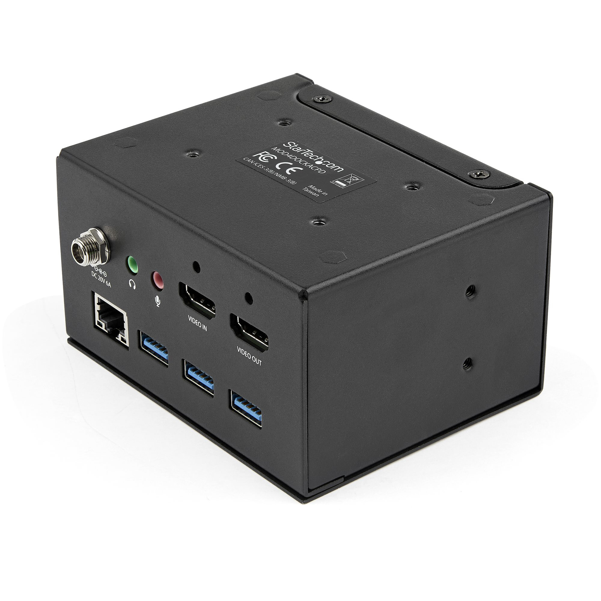 StarTech.com Conference Room Docking Station with Power and Charging; Table Connectivity Box, Universal USB-C Laptop Dock – image 2