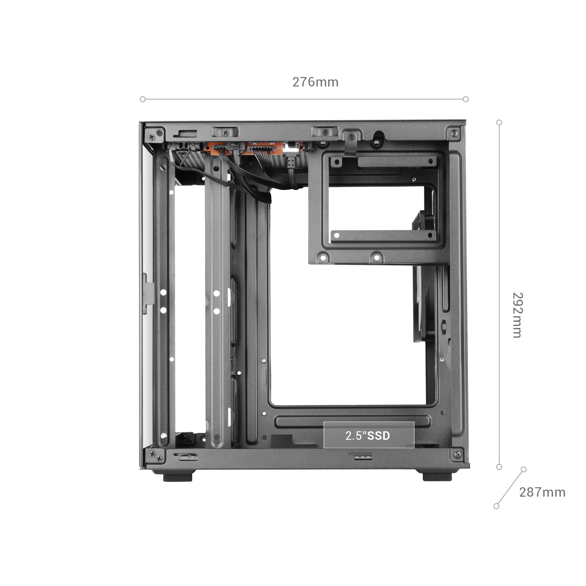 Mars Gaming MC-CUBE computer case Mini Tower Black image 7