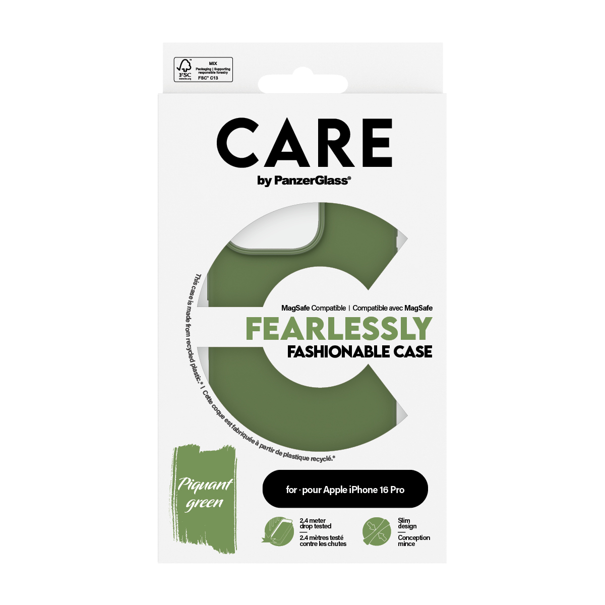 PanzerGlass CARE by PanzerGlass® Fashionable Case Green w. MagSafe iPhone 16 Pro – image 3