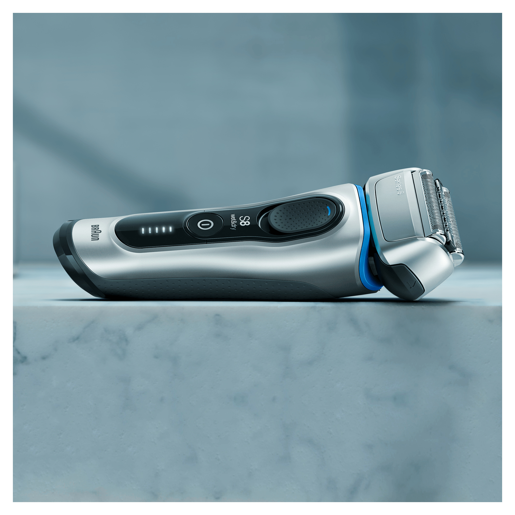 Braun Series 8 8350s Next Generation Electric Shaver, Charging Stand, Fabric Case, Silver – image 7