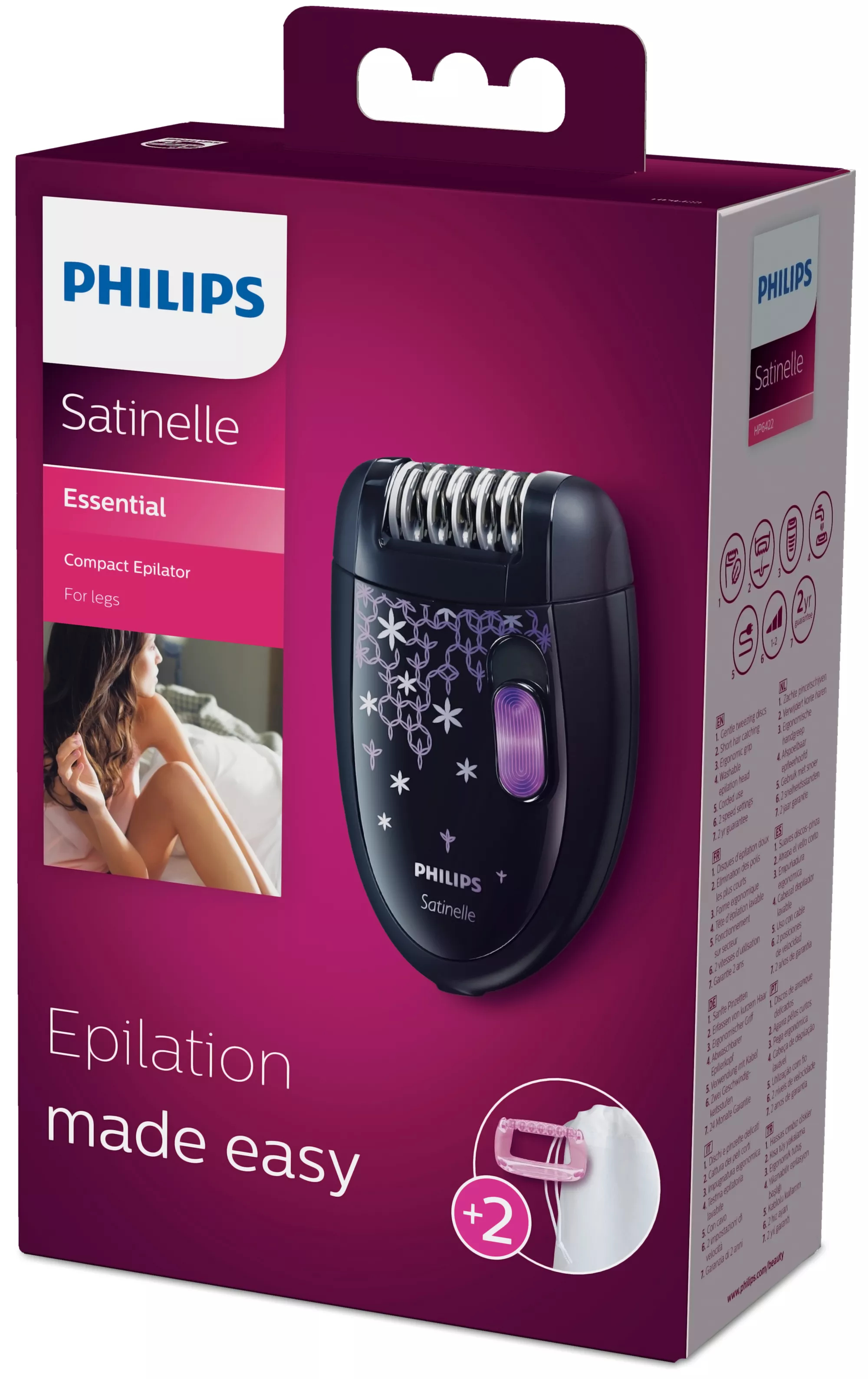 Philips Satinelle Essential Epilator HP6422/01 – image 2