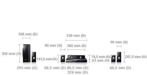 Samsung HT-C5900 home cinema system 5.1 channels – image 4